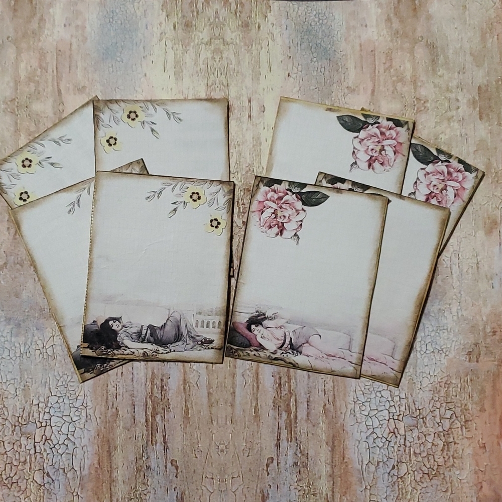 😀 HAND CRAFTED altered book junk journal, card holder vintage - Picture 13 of 17